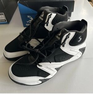 SHAQ Men's Basketball Shoes Size 10.5 Black White Devastator Sneakers New In Box